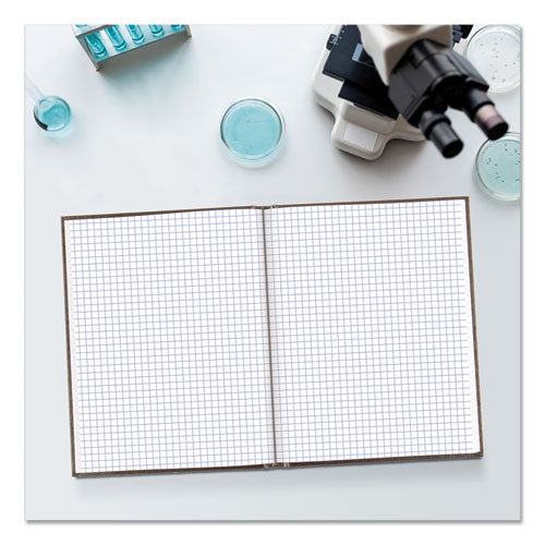 Image of BluelineÂ® Professional Quad Notebook, Quadrille Rule (4 sq/in), Black Cover, (96) 9.25 x 7.25 Sheets