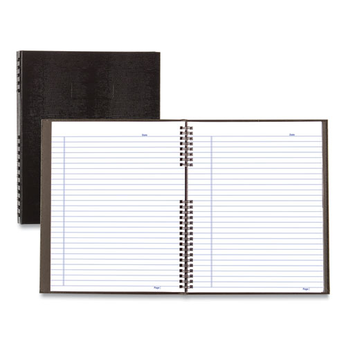 Image of Blueline® REDA10150BLK NotePro Notebook, 1-Subject, Medium/College Rule, Black Cover, (75) 11 x 8.5 Sheets