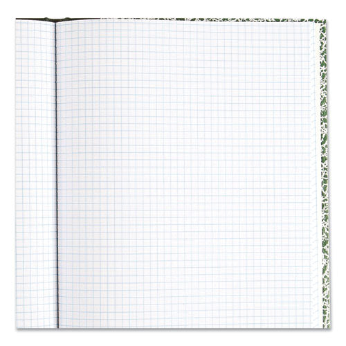 Image of National® 53110 Lab Notebook, Quadrille Rule (5 sq/in), Green Marble Cover, (96) 10.13 x 7.88 Sheets
