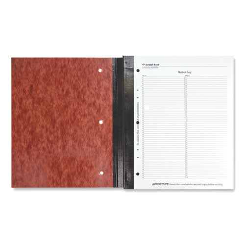 Image of National® 43649 Duplicate Laboratory Notebooks, Two-Part Carbonless, Quadrille Rule (4 sq/in), Brown Cover, (200) 11 x 9.25 Sheets