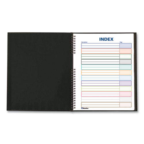 Image of Blueline® REDA10150BLK NotePro Notebook, 1-Subject, Medium/College Rule, Black Cover, (75) 11 x 8.5 Sheets