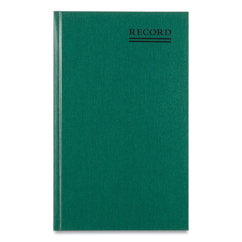 Image of National® 56151 Emerald Series Account Book, Green Cover, 12.25 X 7.25 Sheets, 500 Sheets/book