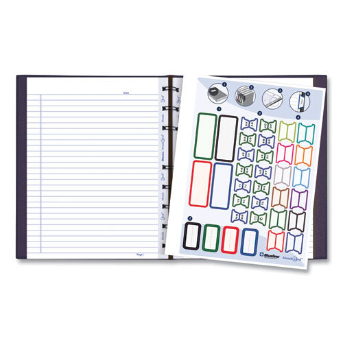 Image of BluelineÂ® MiracleBind Notebook, 1-Subject, Medium/College Rule, Purple Cover, (75) 9.25 x 7.25 Sheets