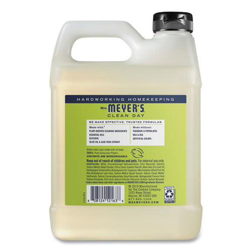 Image of Mrs. Meyer's® 373219 Clean Day Liquid Hand Soap Refill, Lemon Verbena Scent, 33 oz