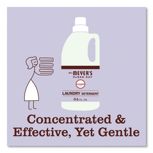 Image of Mrs. Meyer's® 369504 Liquid Laundry Detergent, Lavender Scent, 64 Oz Bottle