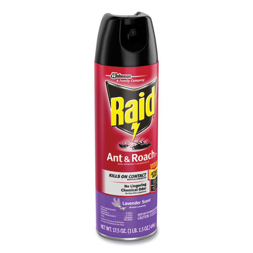 Image of Raid® 365982 Ant and Roach Killer, 17.5 oz Aerosol Spray, Lavender
