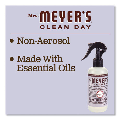 Image of Mrs. Meyer's® 670763 Clean Day Room Freshener, Lavender, 8 Oz, Non-Aerosol Spray, 6/carton