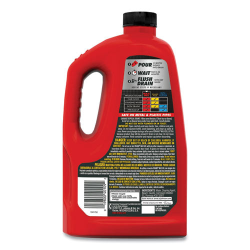 Image of Drano® 694772 Max Gel Clog Remover, Bleach Scent, 80 Oz Bottle, 6/carton