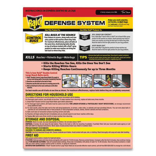 Image of Raid® 697330 Roach Baits, 0.7 oz Box, 6/Carton