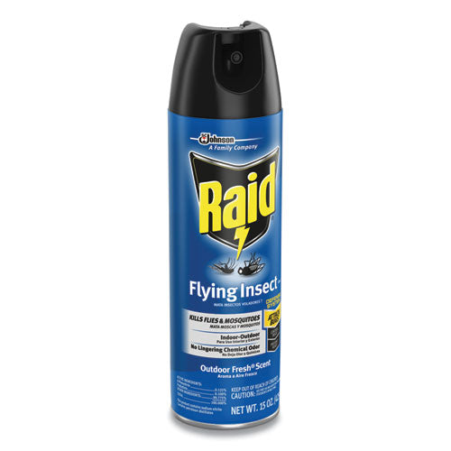 Image of Raid® 300816 Flying Insect Killer, 15 oz Aerosol Spray, 12/Carton
