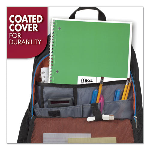 Image of Mead® 05510 Spiral Notebook, One-Subject, Wide/Legal Rule, Randomly Assorted Cover Color, (70) 10.5" x 7.5" Sheets