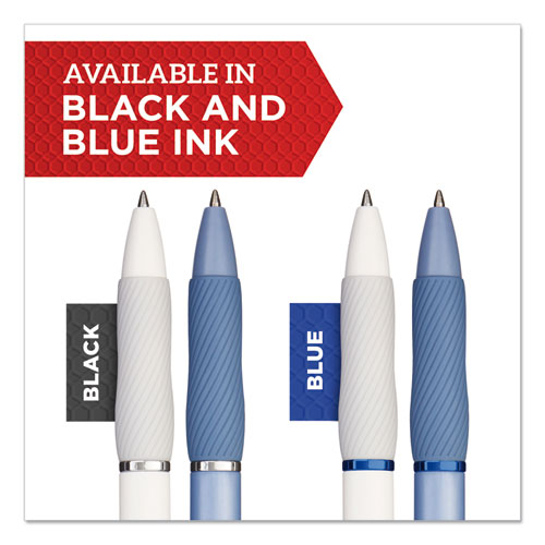 Image of Sharpie® S-Gel 2126232 S-Gel Fashion Barrel Gel Pen, Retractable, Medium 0.7 Mm, Black Ink, Frost Blue Barrel, Dozen