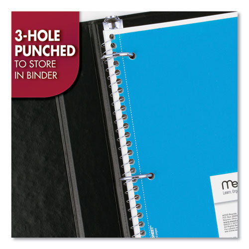 Image of Mead® 05510 Spiral Notebook, One-Subject, Wide/Legal Rule, Randomly Assorted Cover Color, (70) 10.5" x 7.5" Sheets