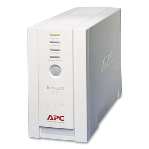 Image of APCÂ® BK350 Back-UPS CS Battery Backup System, 6 Outlets, 350 VA, 1,020 J