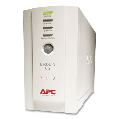 Image of APCÂ® BK350 Back-UPS CS Battery Backup System, 6 Outlets, 350 VA, 1,020 J