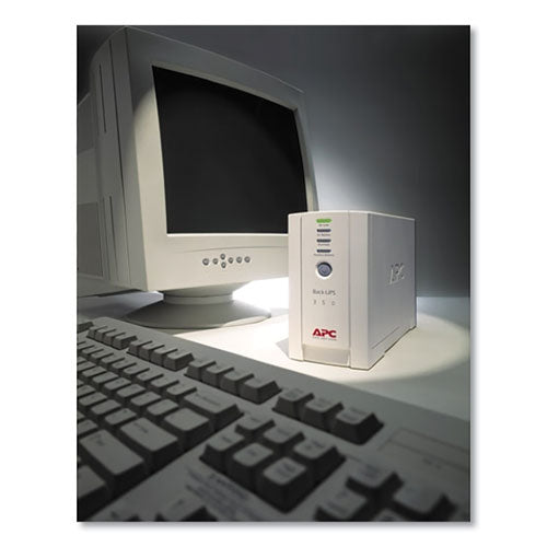 Image of APCÂ® BK350 Back-UPS CS Battery Backup System, 6 Outlets, 350 VA, 1,020 J