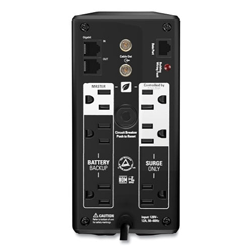Image of APC® BR700G Br700g Back-Ups Pro 700 Battery Backup System, 6 Outlets, 700 Va, 355 J