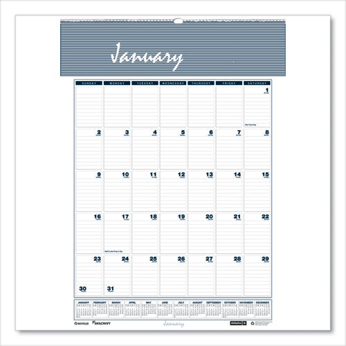 Image of 12-Month Wall Calendar - Wirebound - 2026 - 8-1/2" x 11", 1 Each