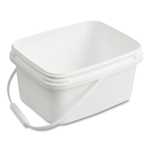Image of Diversey D1229387 Polypropylene Dry Wipe Charging Bucket, 24 X 14 X 14, White, 12/box