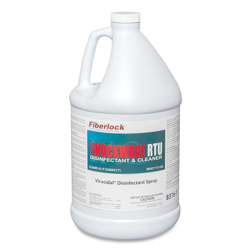 Image of Fiberlock Technologies 8316-1 Shockwave Rtu Disinfectant Spray, 1 Gal Bottle