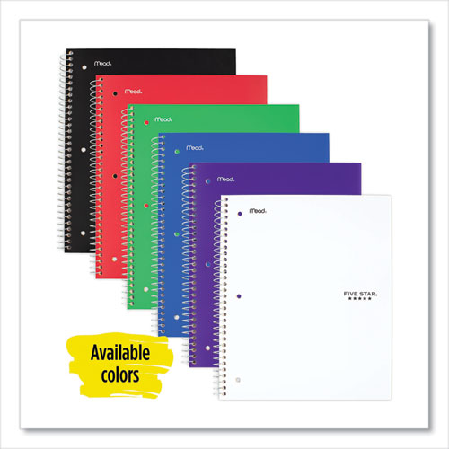Image of Five Star® 05238/07635 Wirebound Notebook, 1-Subject, Wide/Legal Rule, Randomly Assorted Cover Color, (100) 10.5 x 8 Sheets