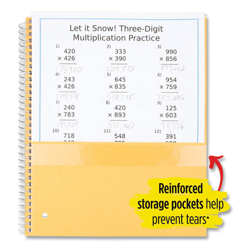 Image of Five Star® 05238/07635 Wirebound Notebook, 1-Subject, Wide/Legal Rule, Randomly Assorted Cover Color, (100) 10.5 x 8 Sheets