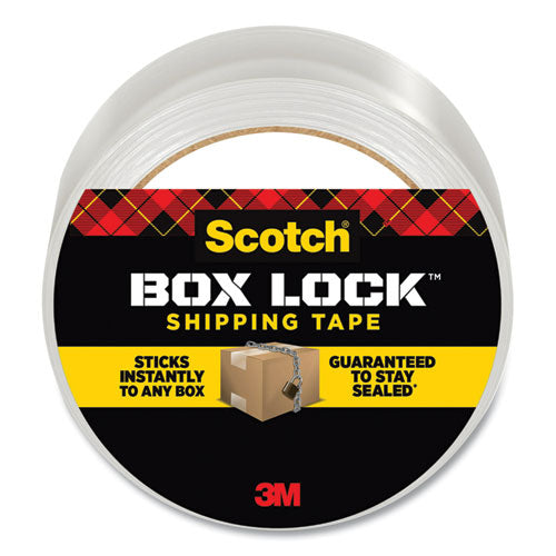 Image of Scotch® 3950 Box Lock Shipping Packaging Tape, 3" Core, 1.88" X 54.6 Yds, Clear