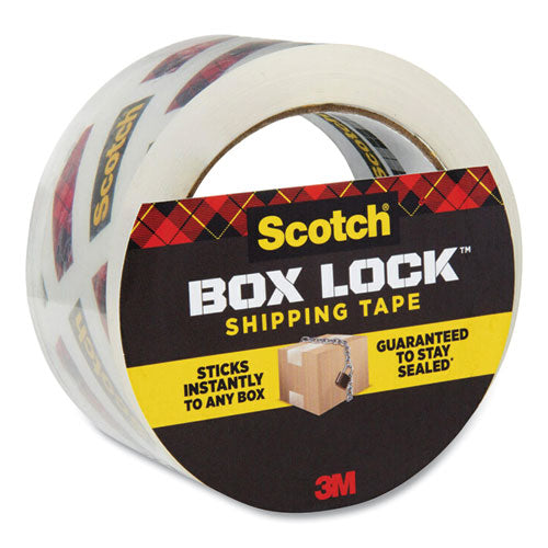 Image of Scotch® 3950 Box Lock Shipping Packaging Tape, 3" Core, 1.88" X 54.6 Yds, Clear