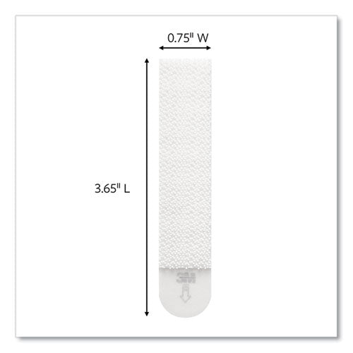 Image of Command 1720620NA Damage-Free Hanging Picture Hanging Strip Pairs, Holds Up to 3.75 lb, Large: 0.75" x 3.65", White, 20/Pack