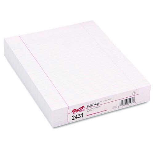 Image of Pacon® P2431 Composition Paper, 8" x 10.5", Wide/Legal Rule, 500 Sheets/Ream