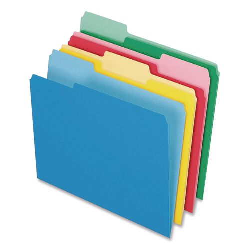 Image of Pendaflex® 03086 Colored File Folders, 1/3-Cut Tabs: Assorted, Letter Size, Assorted Colors, 36/Pack