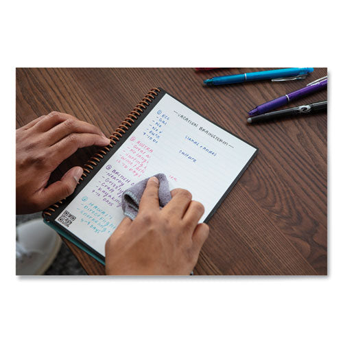 Image of Rocketbook RNCEDM-BLK Core Smart Notebook, Dotted Rule (4 sq/in), Black Cover, (18) 8.8 x 6 Sheets
