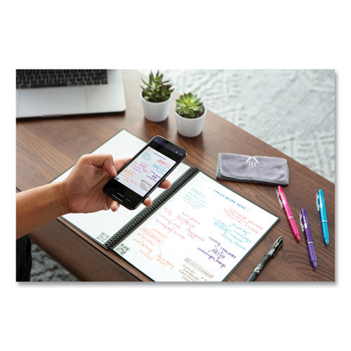 Image of Rocketbook RNCLDM-BLK Core Smart Notebook, Dotted Rule (4 sq/in), Black Cover, (16) 11 x 8.5 Sheets