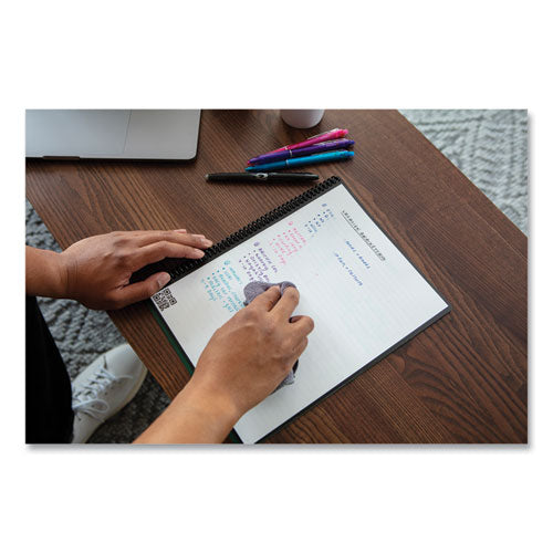 Image of Rocketbook RNCLDM-BLK Core Smart Notebook, Dotted Rule (4 sq/in), Black Cover, (16) 11 x 8.5 Sheets