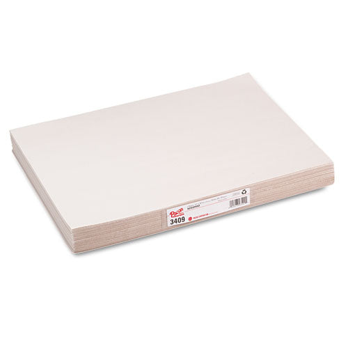 Image of Pacon® P3409 White Newsprint, 30 lb Newsprint Weight, 12 x 18, White, 500/Pack
