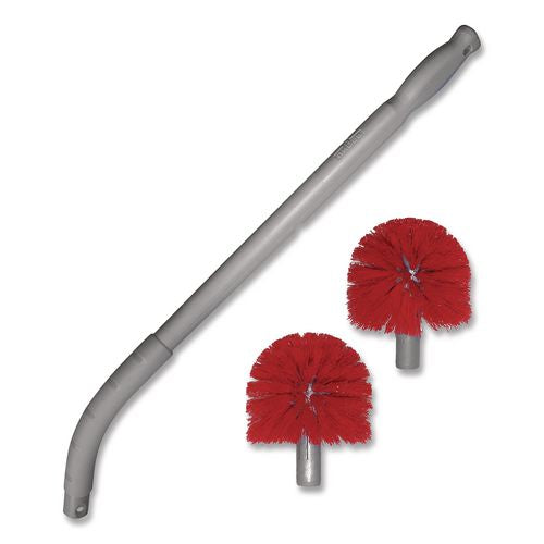 Image of Unger® BBCOR Ergo Toilet Bowl Brush With Nylon Bristle Head, Handle And 2 Heads