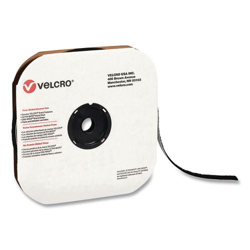 Image of VELCRO® Brand 190836 Sticky-Back Fasteners, Loop Side, 0.63" X 75 Ft, Black