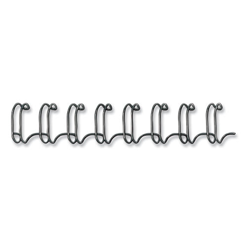 Image of Fellowes® 52539 Wire Bindings for 11 x 8.5 Documents, 32 Rings, 0.25" (35-Sheet) Capacity, Black, 25/Pack