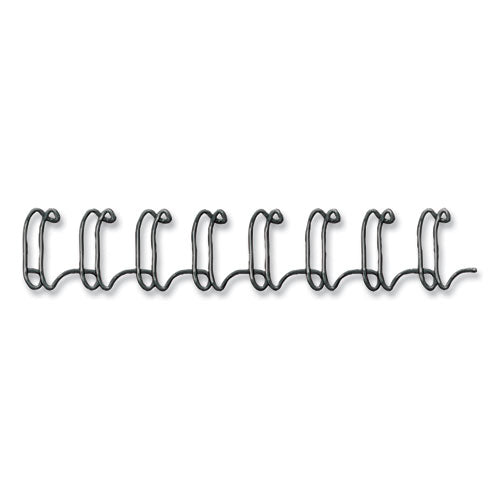Image of Fellowes® FEL5255601 Wire Bindings for 11 x 8.5 Documents, 32 Rings, 0.56" (130-Sheet) Capacity, Black, 25/Pack