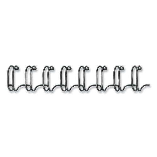 Image of Fellowes® 5255201 Wire Bindings for 11 x 8.5 Documents, 32 Rings, 0.31" (50-Sheet) Capacity, Black, 25/Pack