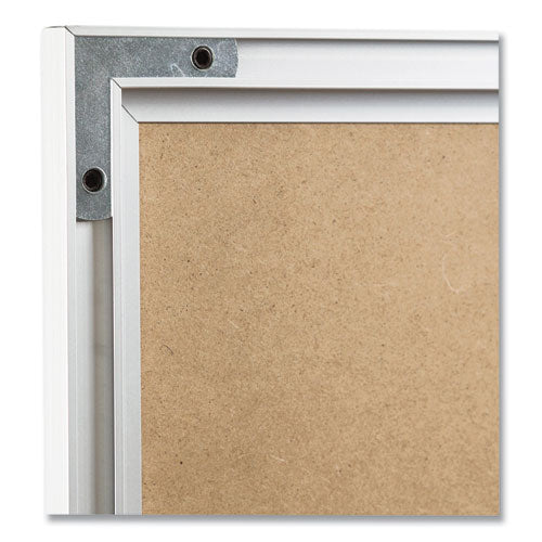 Image of U Brands Melamine Dry Erase Board, 72" x 48" (Actual Size: 70" x 47"), White Surface, Satin Aluminum Frame