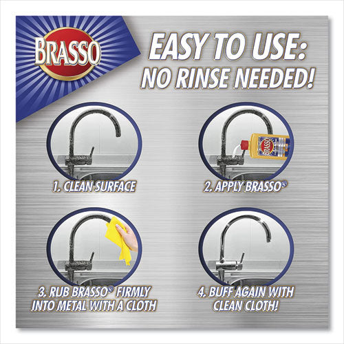 Image of BRASSO® 26600-89334 Metal Surface Polish, 8 Oz Bottle