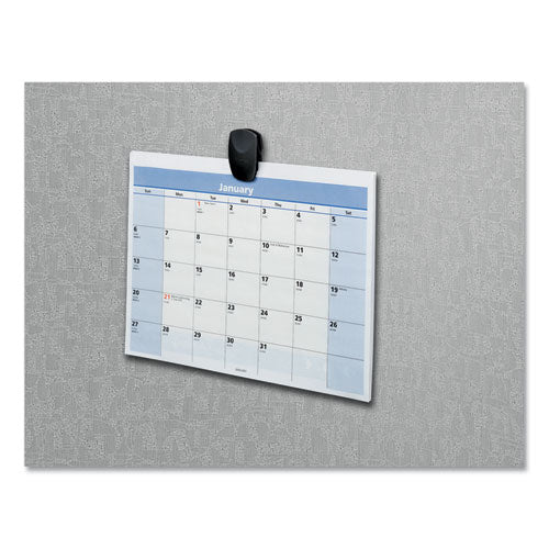 Image of Fellowes® 75270 Partition Additions Clips, 40 Sheet Capacity, Dark Graphite, 4/Pack