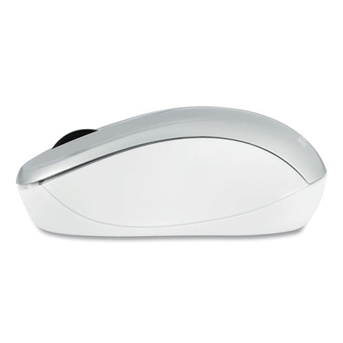 Image of Verbatim® 99777 Silent Wireless Blue Led Mouse, 2.4 Ghz Frequency/32.8 Ft Wireless Range, Left/right Hand Use, Silver