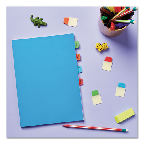 Image of Avery® 74760 Ultra Tabs Repositionable Tabs, Mini Tabs: 1" x 1.5", 1/5-Cut, Assorted Colors, 40/Pack