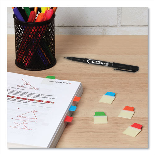 Image of Avery® 74763 Ultra Tabs Repositionable Tabs, Mini Tabs: 1" x 1.5", 1/5-Cut, Assorted Colors, 80/Pack