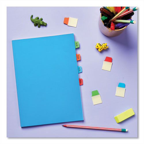 Image of Avery® 74763 Ultra Tabs Repositionable Tabs, Mini Tabs: 1" x 1.5", 1/5-Cut, Assorted Colors, 80/Pack
