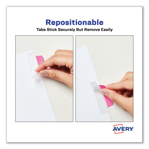 Image of Avery® 74865 Ultra Tabs Repositionable Tabs, Margin Tabs: 2.5" x 1", 1/5-Cut, Assorted Neon Colors, 48/Pack