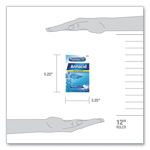 Image of PhysiciansCare® 90089 Antacid Calcium Carbonate Medication, Two-Pack, 50 Packs/box