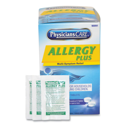 Image of PhysiciansCare® 90091-004 Allergy Antihistamine Medication, Two-Pack, 50 Packs/box